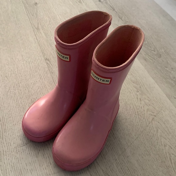Hunter Shoes Hunter Girls Pink Rain Boots Size 8 Outside Poshmark